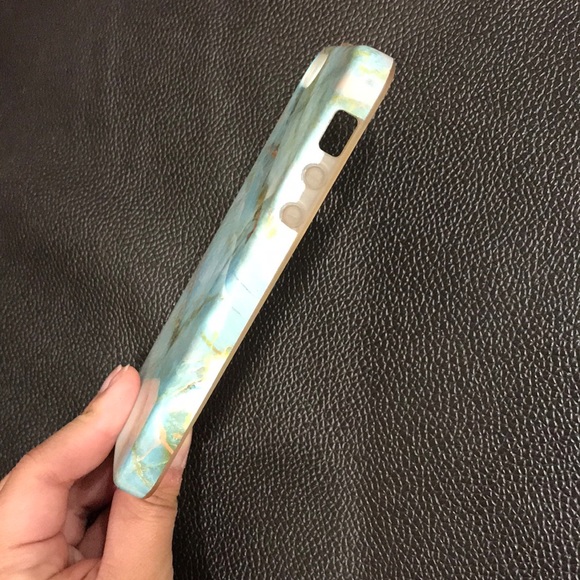 iPhone 5/5S AQUA/GOLD MARBLE CASE - Picture 4 of 4